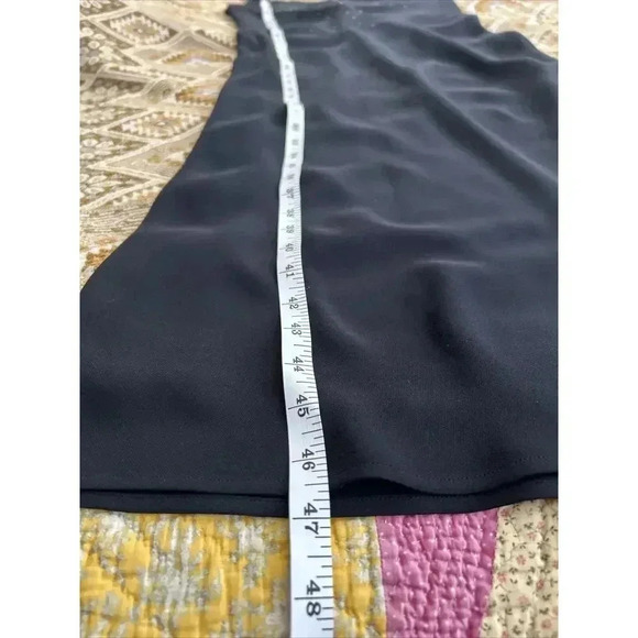 Vintage 90s Jones New York Rhinestone LBD Evening Bias Cut Black Maxi Dress 8 - Picture 16 of 16